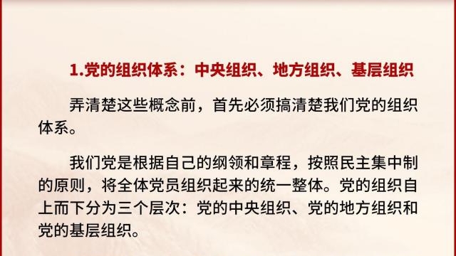 黨支部、黨小組、黨委、黨工委、黨組……這些概念你都清楚嗎